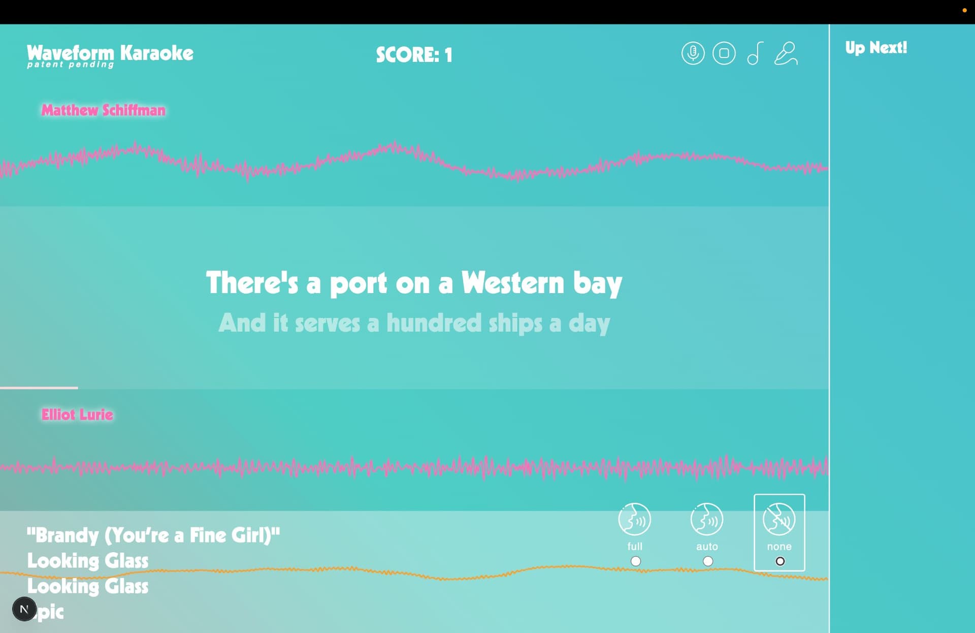 Waveform Karaoke Stage - Performing
