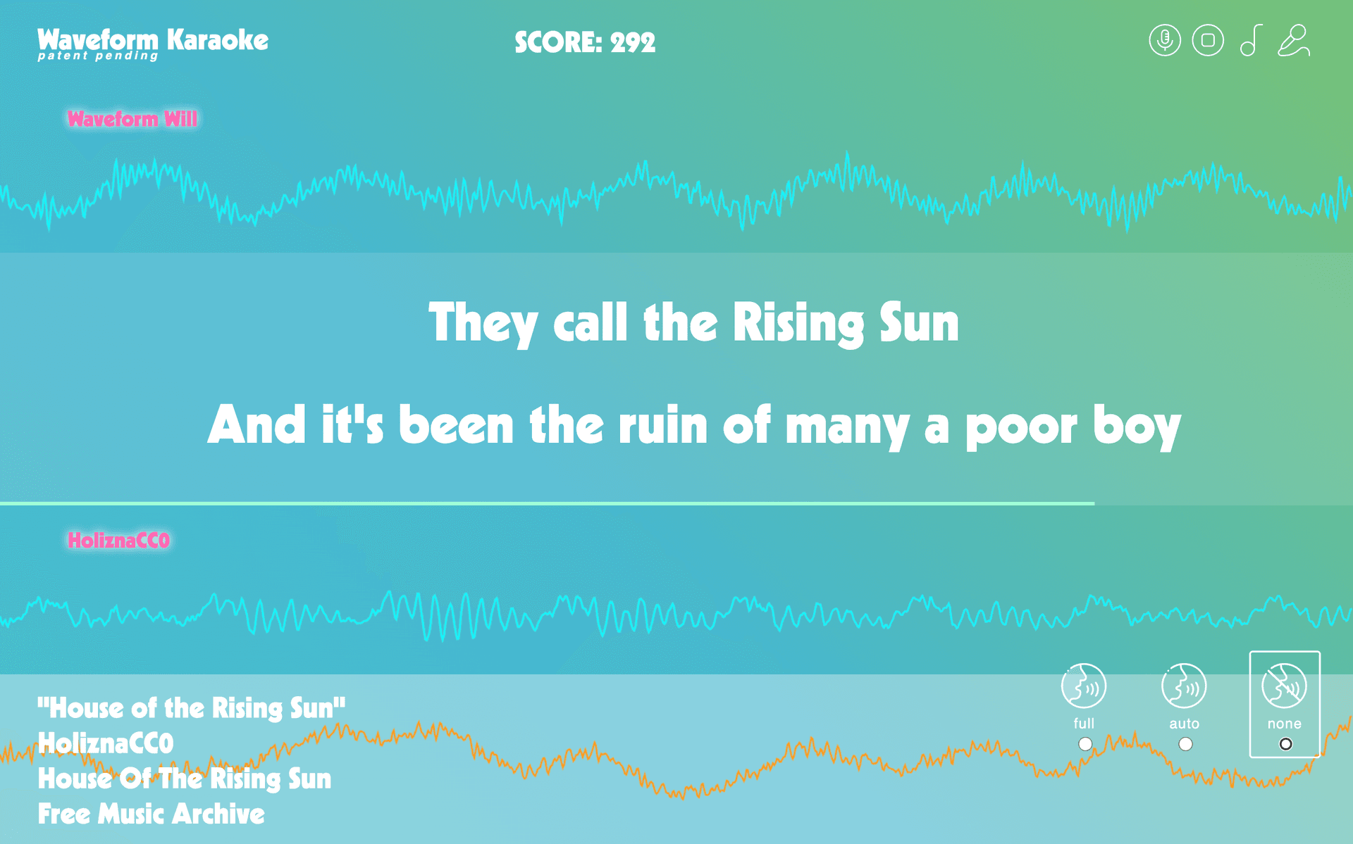 Waveform Karaoke Stage - Nailing It